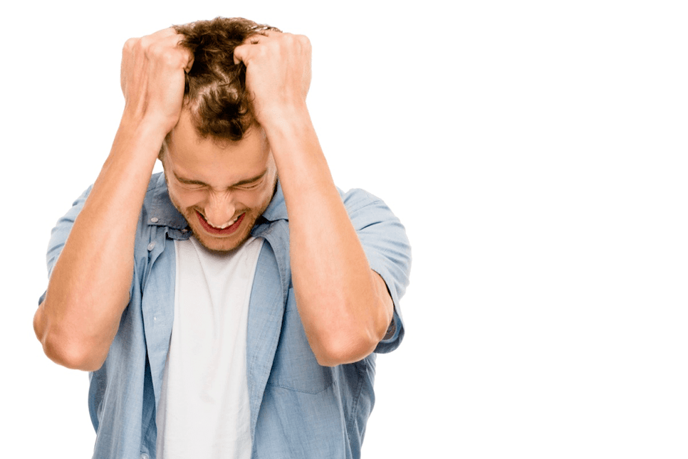 a man is upset because of his small penis, how to enlarge it with a nozzle